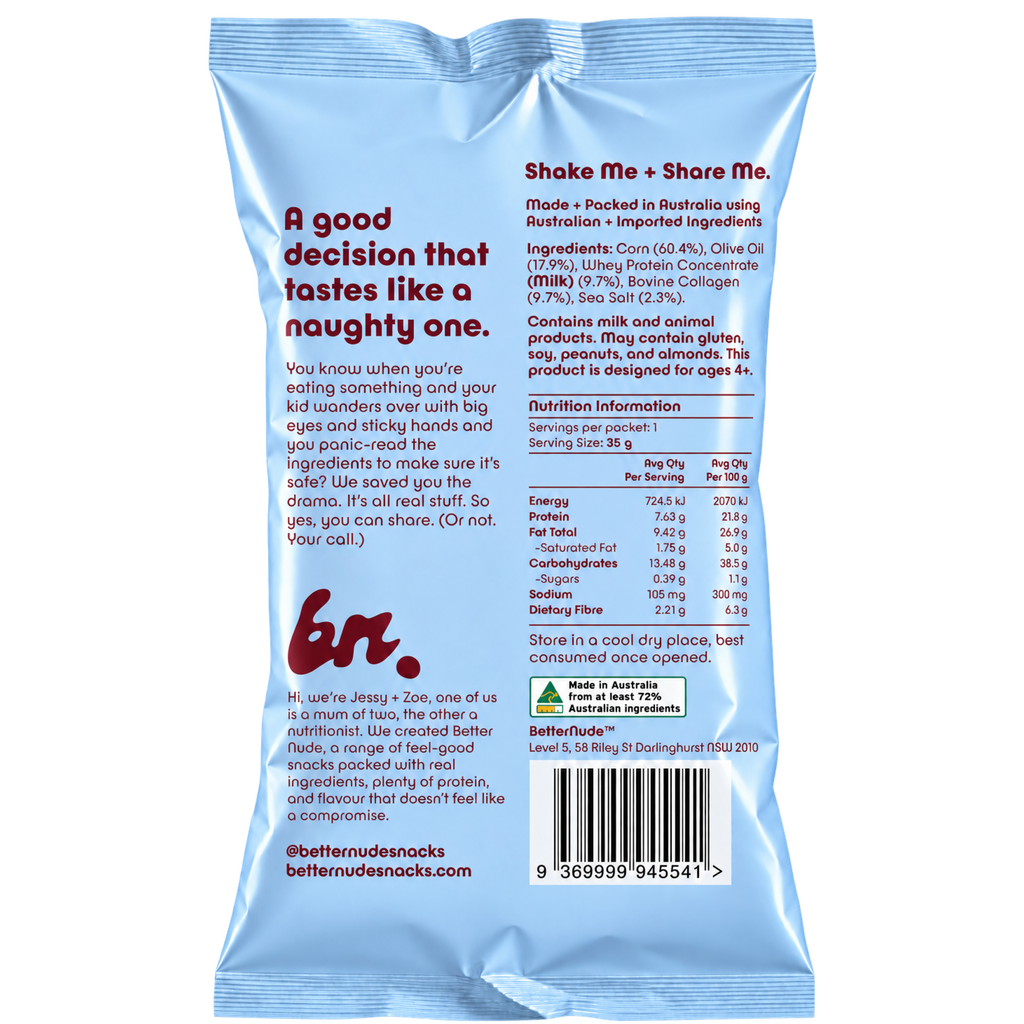 Olive Oil + Sea Salt Protein Popcorn
