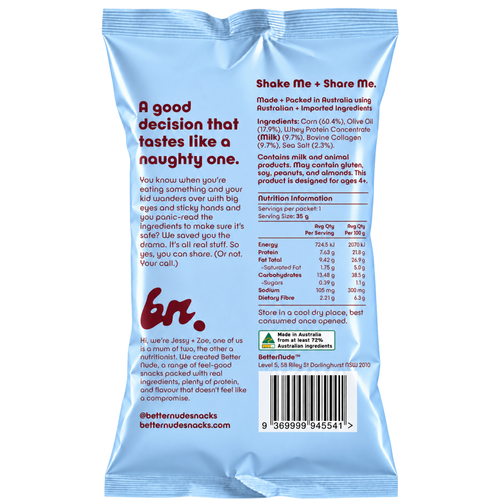 Olive Oil + Sea Salt Protein Popcorn