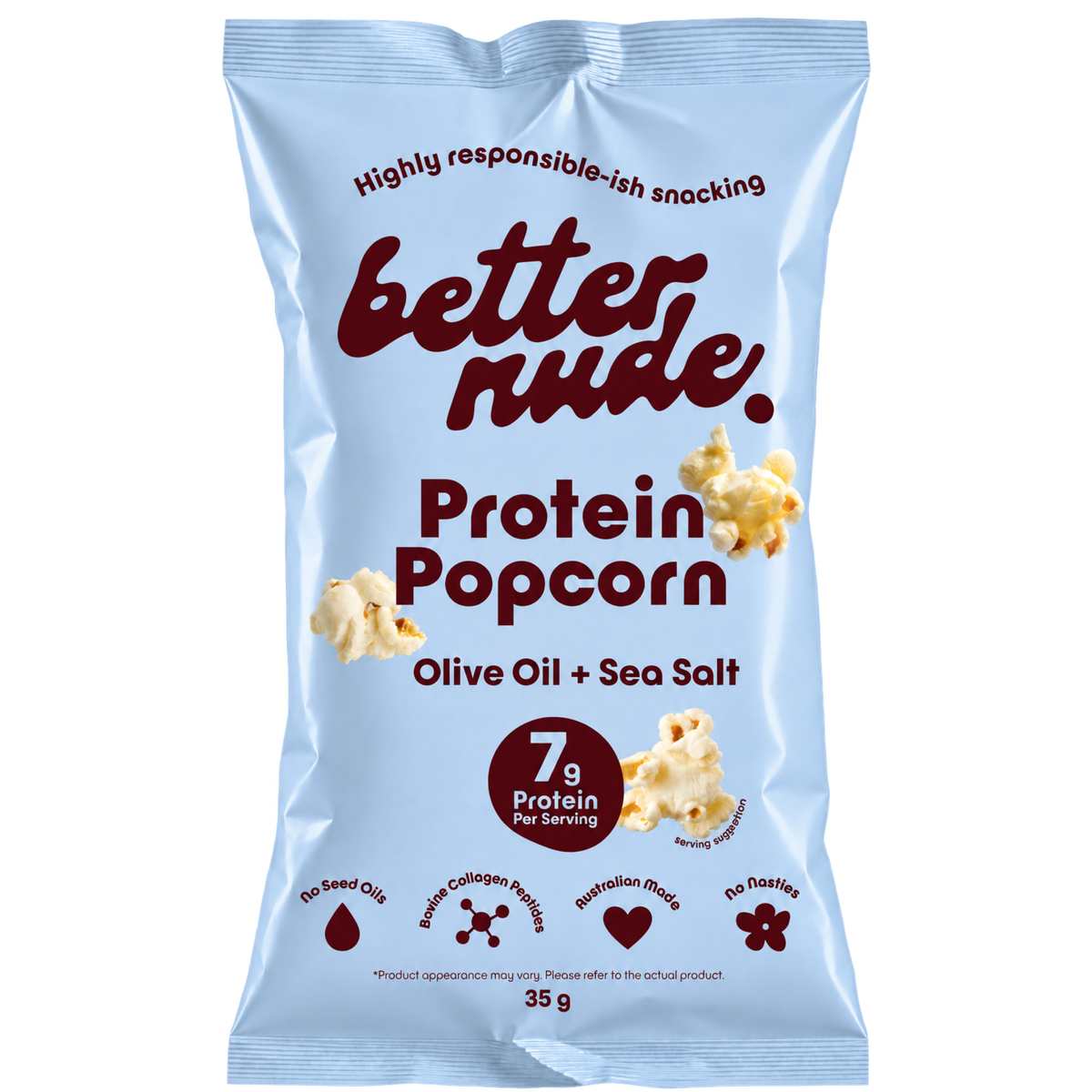 Olive Oil + Sea Salt Protein Popcorn